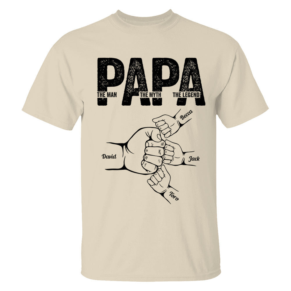 Dad The Man The Myth The Legend - Personalized Shirt Father's Day Tu20