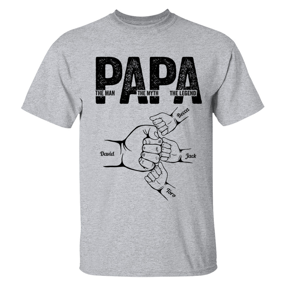 Dad The Man The Myth The Legend - Personalized Shirt Father's Day Tu20