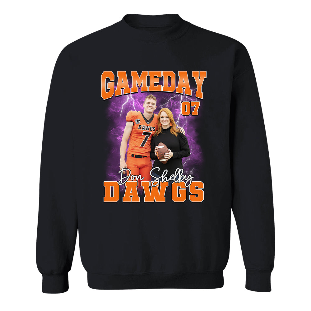 Football Game Day Personalized Shirt Custom Photo Vintage Football Shirt Gift For Football Player