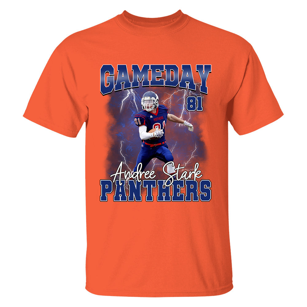 Football Game Day Personalized Shirt Custom Photo Vintage Football Shirt Gift For Football Player
