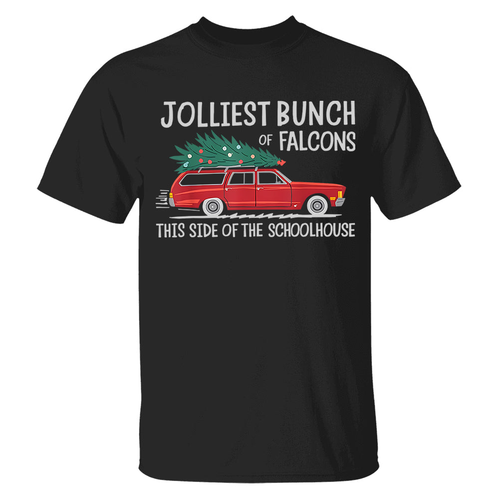 Christmas Teachers T-shirt, Jolliest Bunch of Teachers This Side Of The Play Ground Shirt, Gift For Teachers, Teacher Team Holiday Shirt