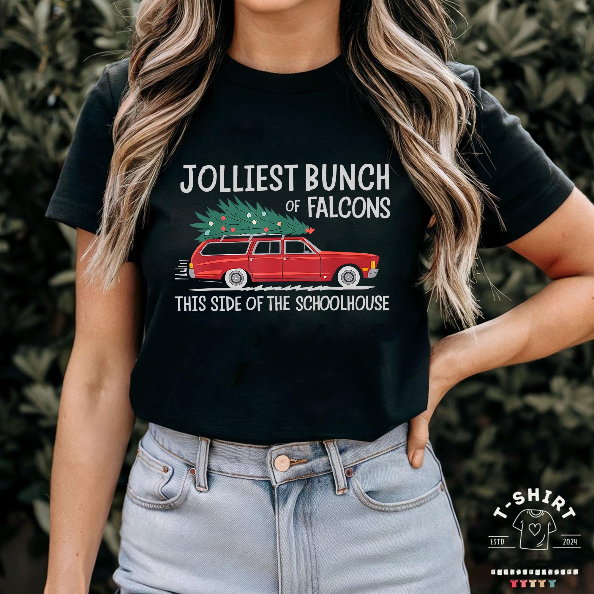 Christmas Teachers T-shirt, Jolliest Bunch of Teachers This Side Of The Play Ground Shirt, Gift For Teachers, Teacher Team Holiday Shirt
