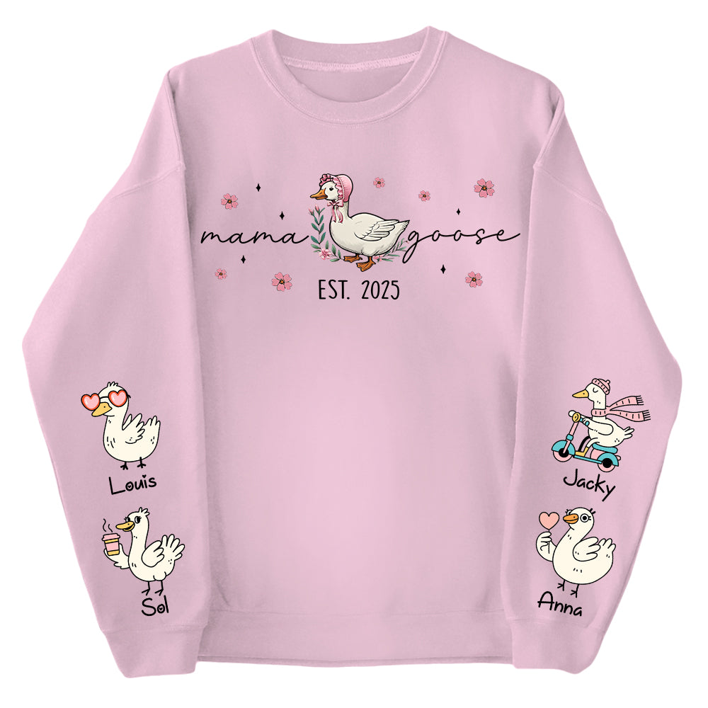 Mama Goose, Mama Silly Goose Shirt - Personalized Vintage Mama Goose Shirt Vr2 Tu24