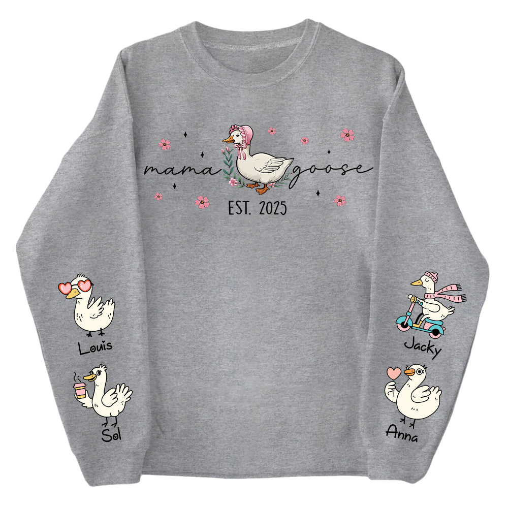 Mama Goose, Mama Silly Goose Shirt - Personalized Vintage Mama Goose Shirt Vr2 Tu24