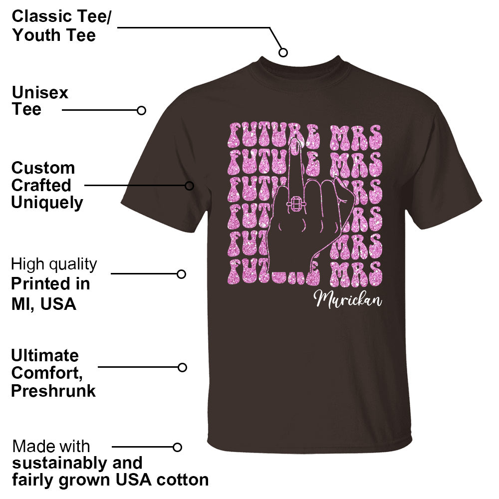 Retro Bachelorette Bride Shirt, Personalized Future Mrs Shirt, Custom Bridal, Bride To Be Shirt, Custom Future Mrs Shirt, Comfort Colors Tee Pt99