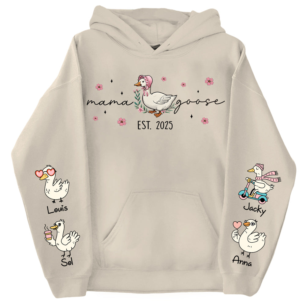 Mama Goose, Mama Silly Goose Shirt - Personalized Vintage Mama Goose Shirt Vr2 Tu24