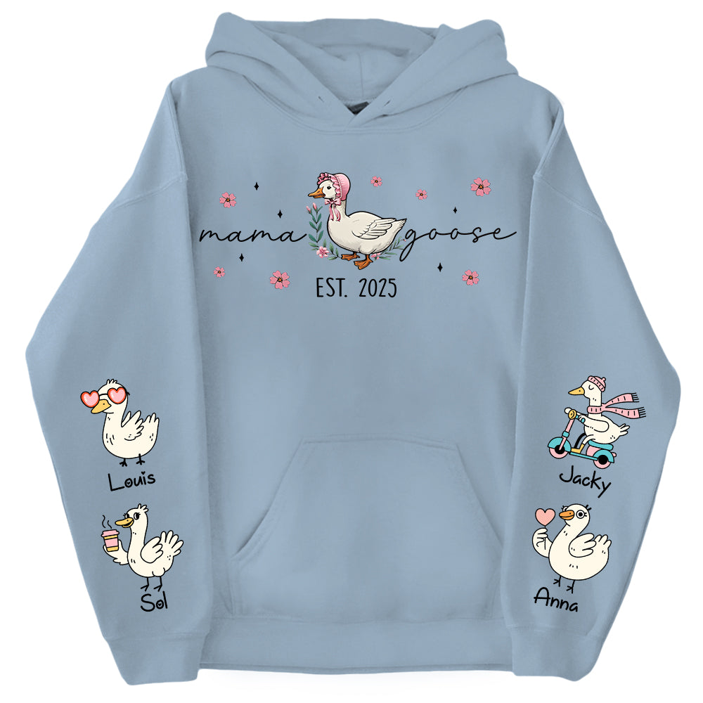 Mama Goose, Mama Silly Goose Shirt - Personalized Vintage Mama Goose Shirt Vr2 Tu24