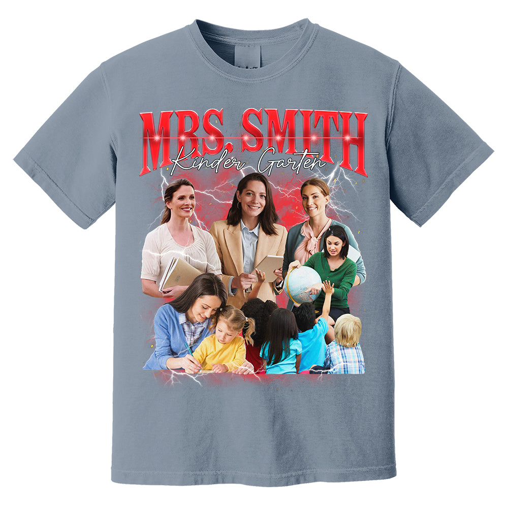 Vintage Bootleg Custom Teacher Face Shirt - KT810