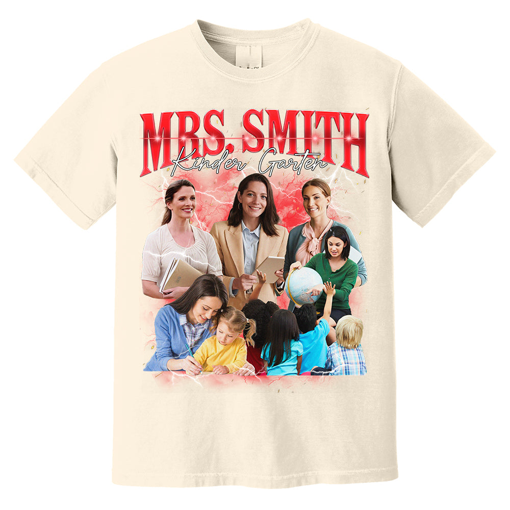 Vintage Bootleg Custom Teacher Face Shirt - KT810