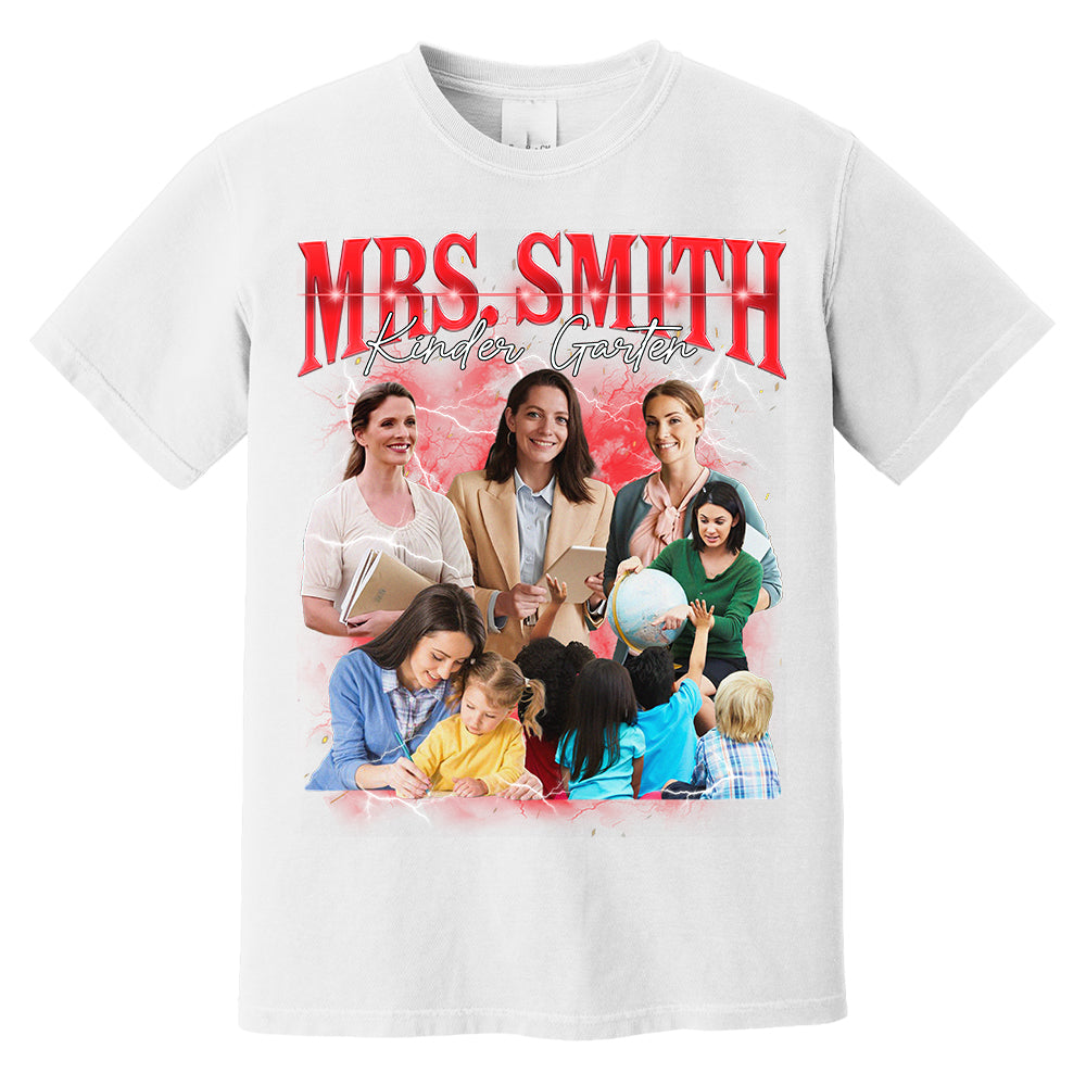 Vintage Bootleg Custom Teacher Face Shirt - KT810