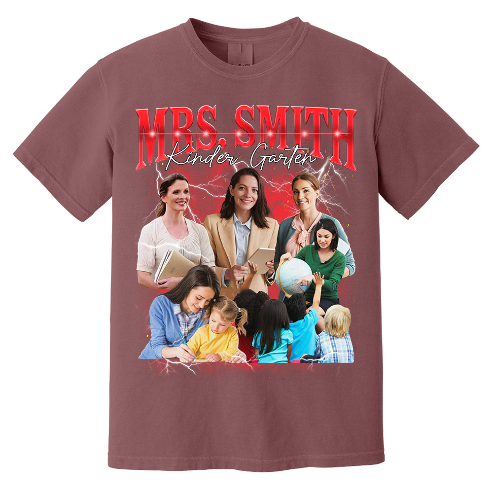 Vintage Bootleg Custom Teacher Face Shirt - KT810