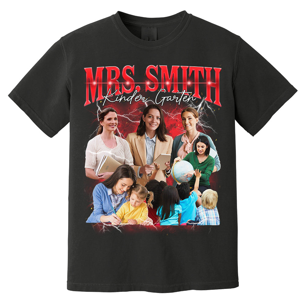 Vintage Bootleg Custom Teacher Face Shirt - KT810