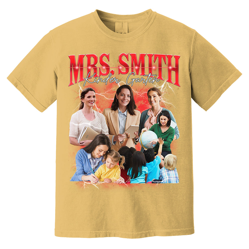 Vintage Bootleg Custom Teacher Face Shirt - KT810