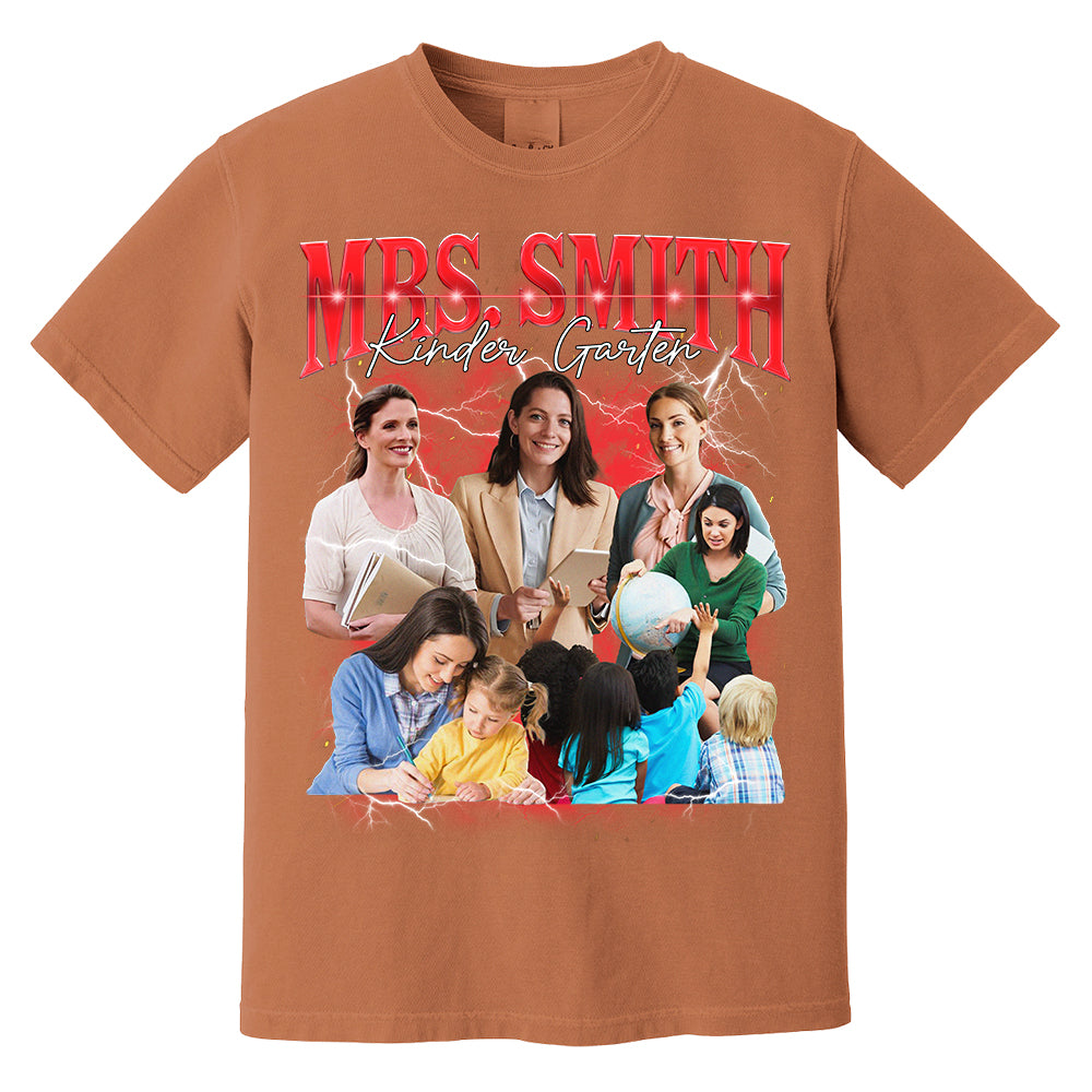 Vintage Bootleg Custom Teacher Face Shirt - KT810