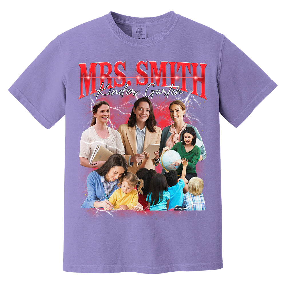 Vintage Bootleg Custom Teacher Face Shirt - KT810