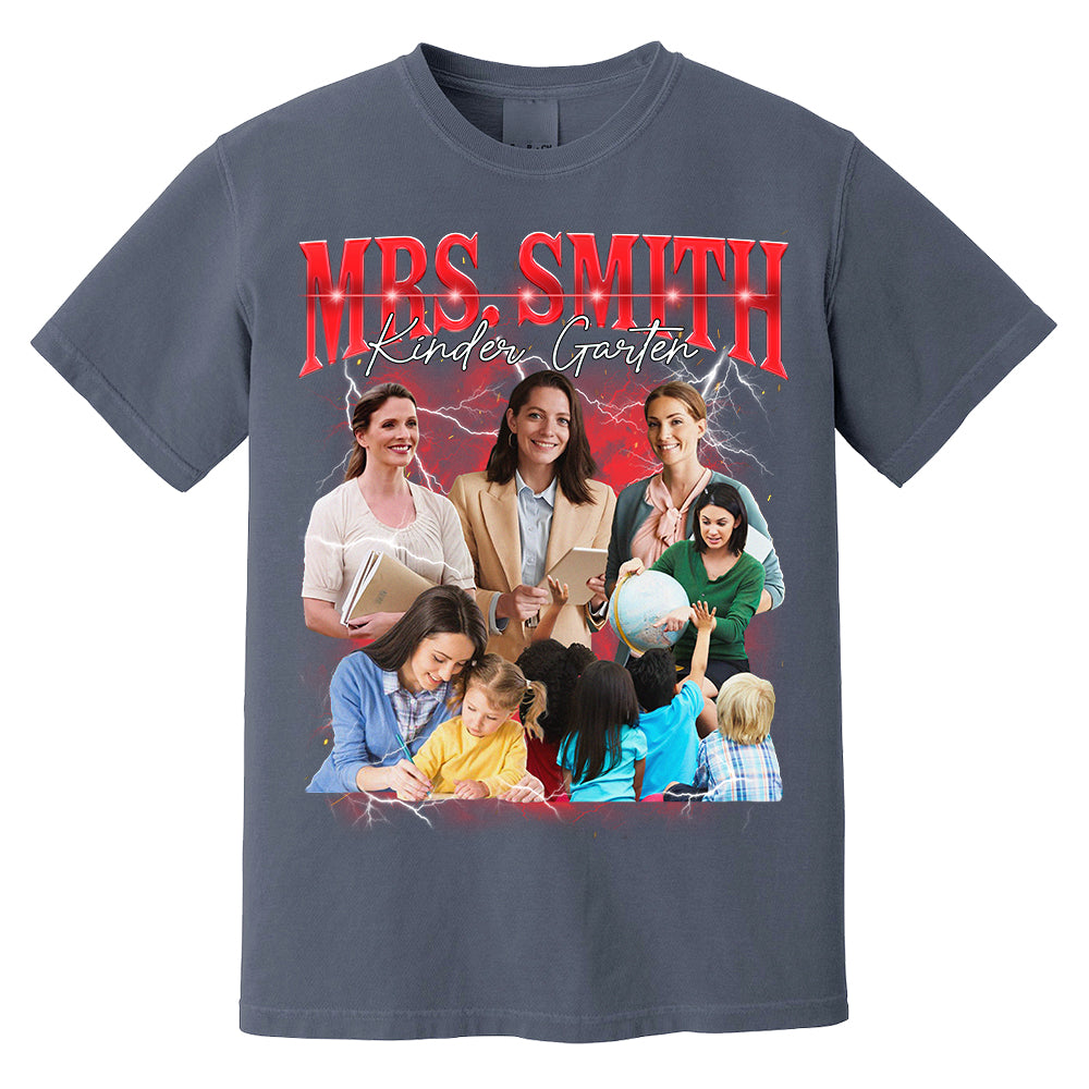 Vintage Bootleg Custom Teacher Face Shirt - KT810