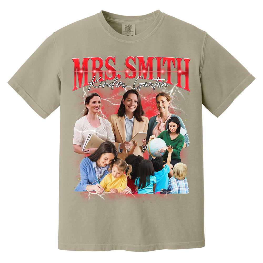 Vintage Bootleg Custom Teacher Face Shirt - KT810