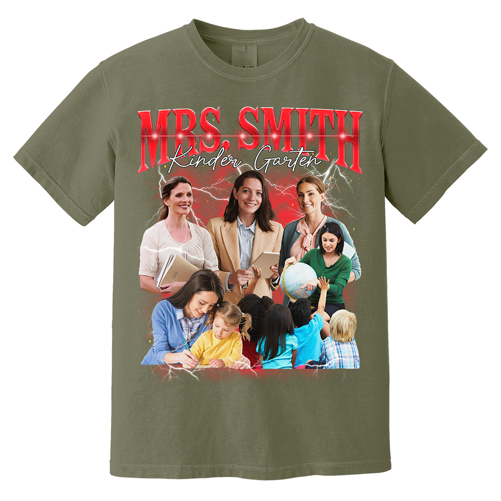Vintage Bootleg Custom Teacher Face Shirt - KT810