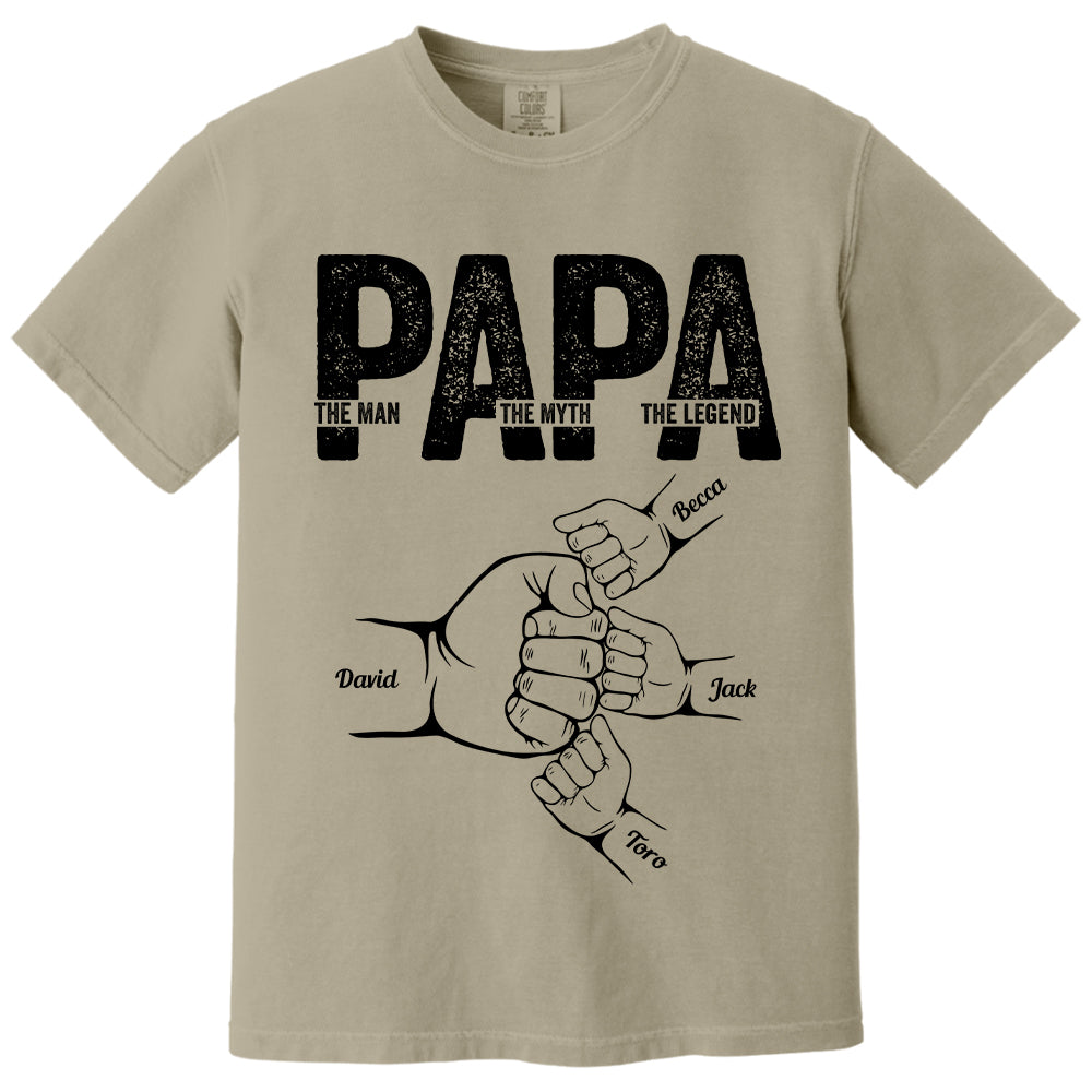 Dad The Man The Myth The Legend - Personalized Shirt Father's Day Tu20