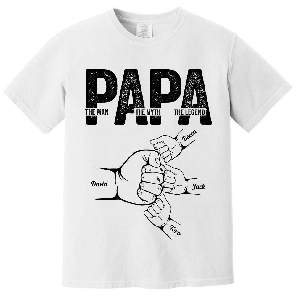 Dad The Man The Myth The Legend - Personalized Shirt Father's Day Tu20