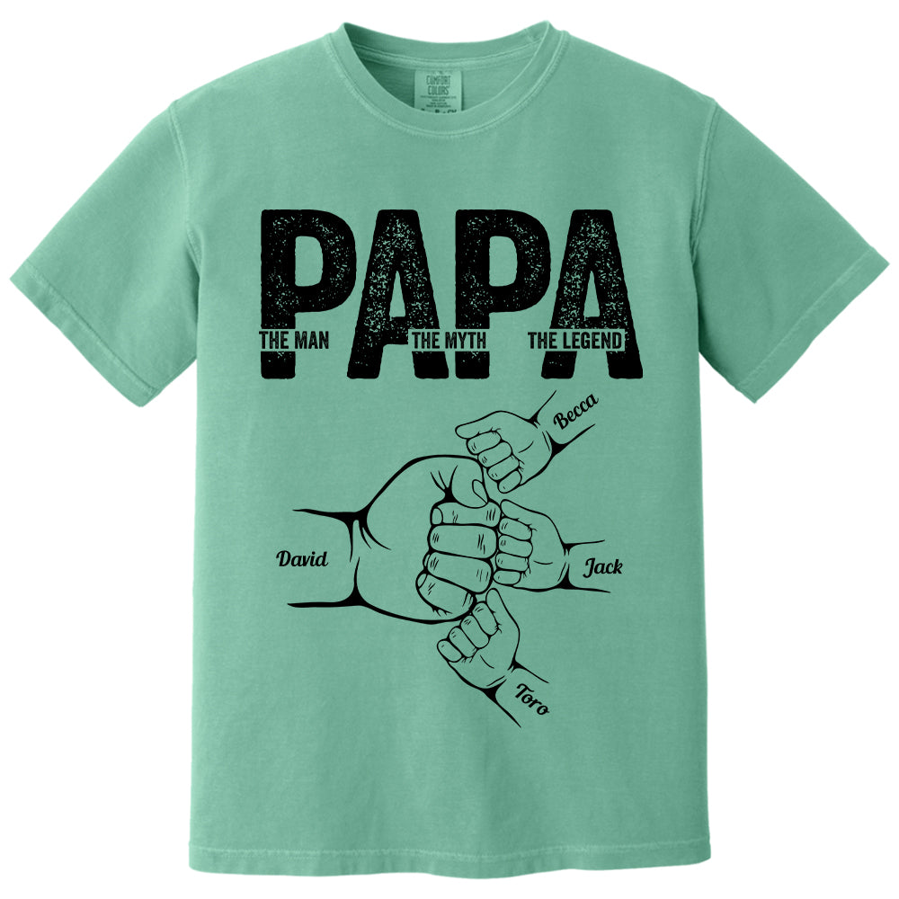 Dad The Man The Myth The Legend - Personalized Shirt Father's Day Tu20
