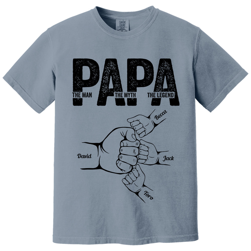 Dad The Man The Myth The Legend - Personalized Shirt Father's Day Tu20