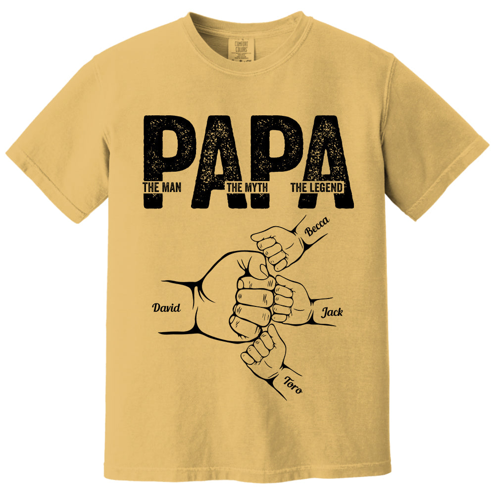 Dad The Man The Myth The Legend - Personalized Shirt Father's Day Tu20
