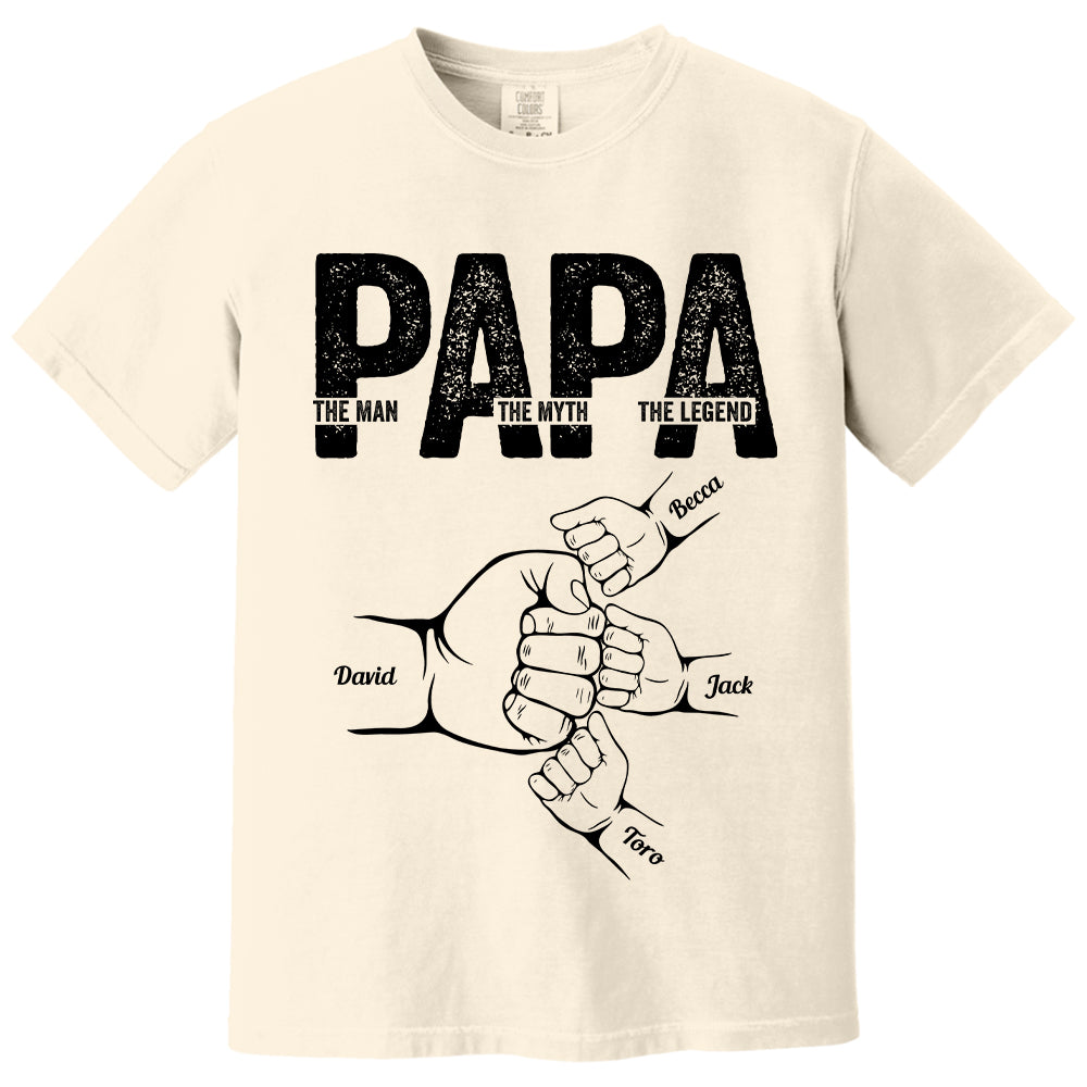 Dad The Man The Myth The Legend - Personalized Shirt Father's Day Tu20