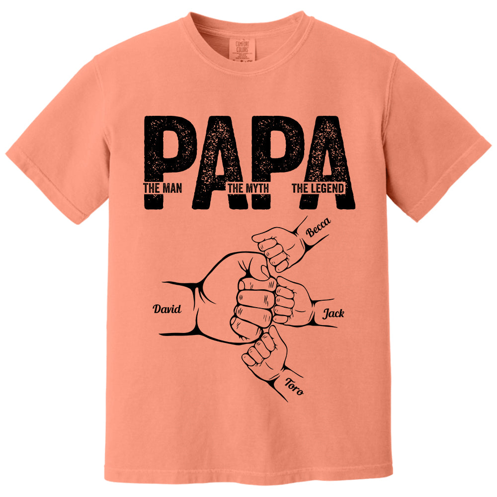 Dad The Man The Myth The Legend - Personalized Shirt Father's Day Tu20