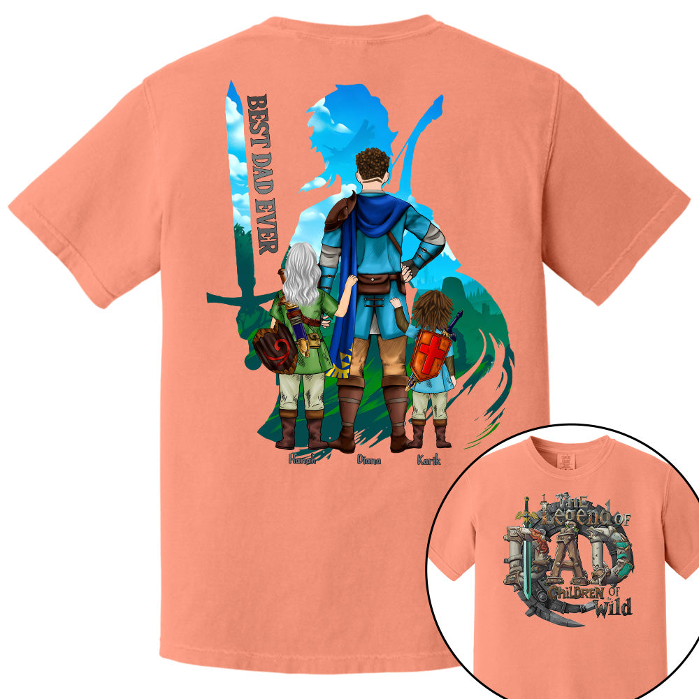 The Legend Of Dad Children Of the Wild - Personalized Shirt For Father's Day NA04 Pt99