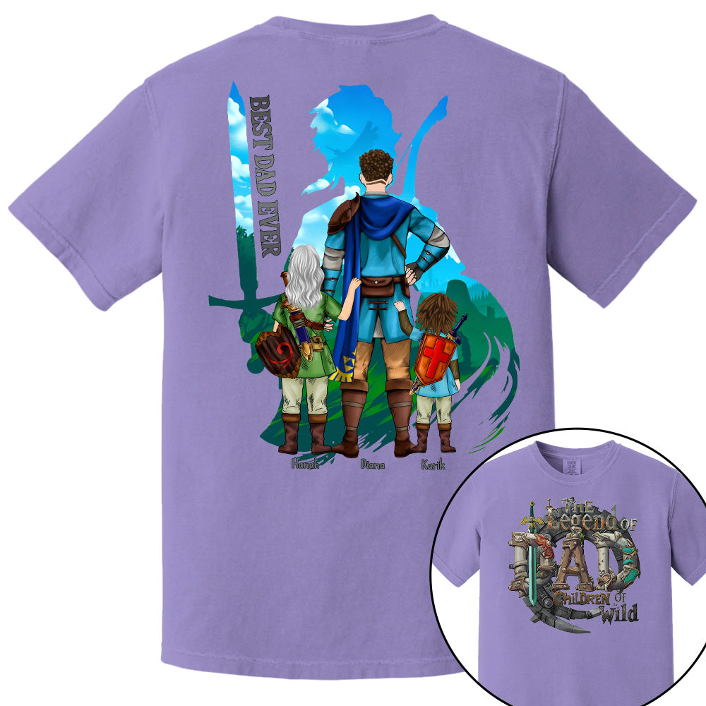 The Legend Of Dad Children Of the Wild - Personalized Shirt For Father's Day NA04 Pt99