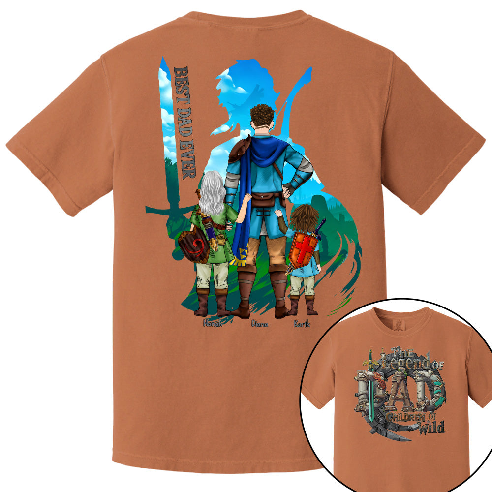 The Legend Of Dad Children Of the Wild - Personalized Shirt For Father's Day NA04 Pt99