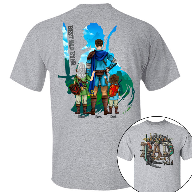 The Legend Of Dad Children Of the Wild - Personalized Shirt For Father's Day NA04 Pt99