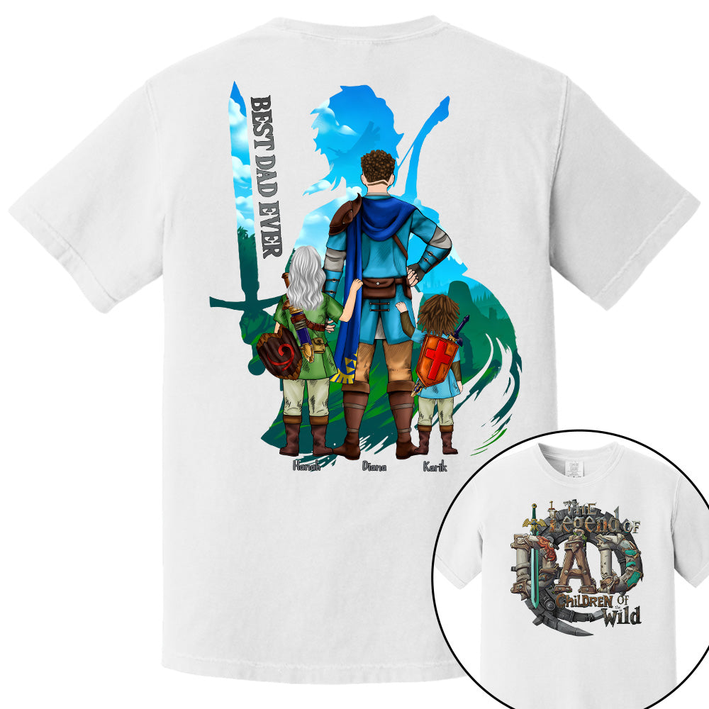 The Legend Of Dad Children Of the Wild - Personalized Shirt For Father's Day NA04 Pt99