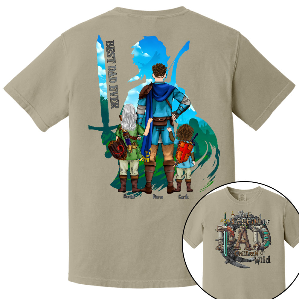 The Legend Of Dad Children Of the Wild - Personalized Shirt For Father's Day NA04 Pt99