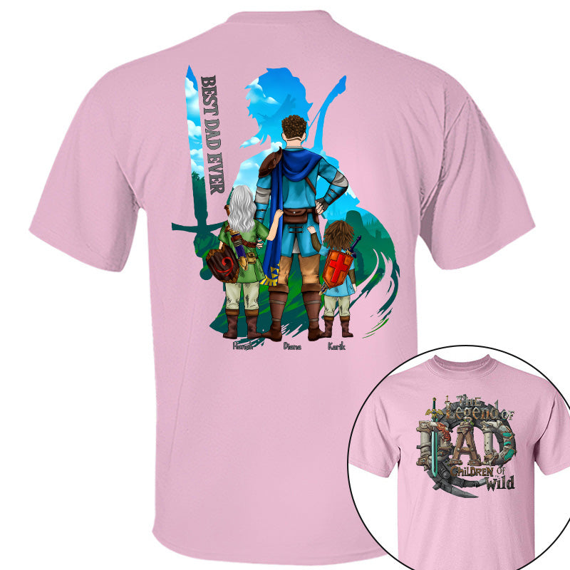 The Legend Of Dad Children Of the Wild - Personalized Shirt For Father's Day NA04 Pt99