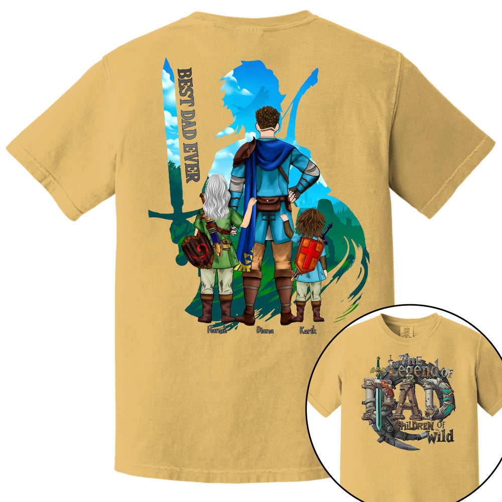 The Legend Of Dad Children Of the Wild - Personalized Shirt For Father's Day NA04 Pt99