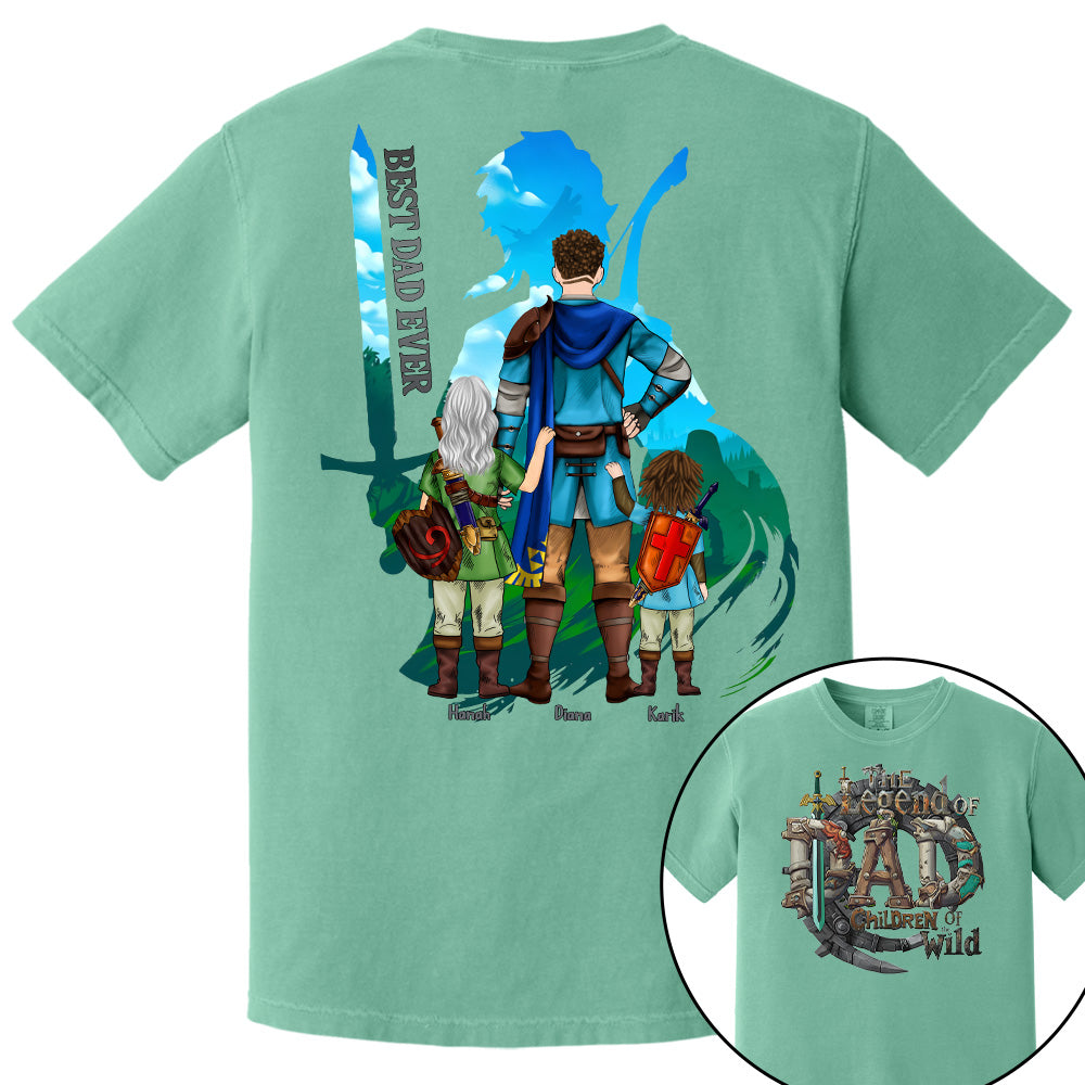 The Legend Of Dad Children Of the Wild - Personalized Shirt For Father's Day NA04 Pt99
