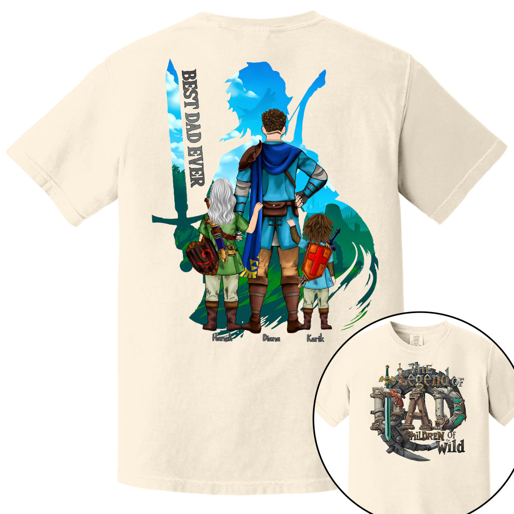 The Legend Of Dad Children Of the Wild - Personalized Shirt For Father's Day NA04 Pt99