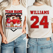 Custom Photo Baseball Mom Shirts Gift For Baseball Lovers - Personalized Gift For Baseball Mom Tu24
