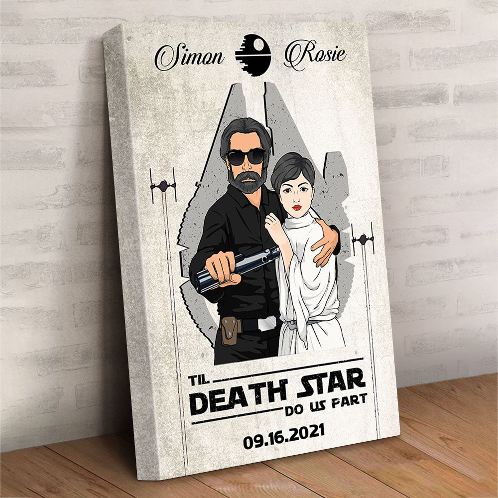 Til Death Star Do Us Part Personalized Poster Canvas Valentine Day Gift For Couple