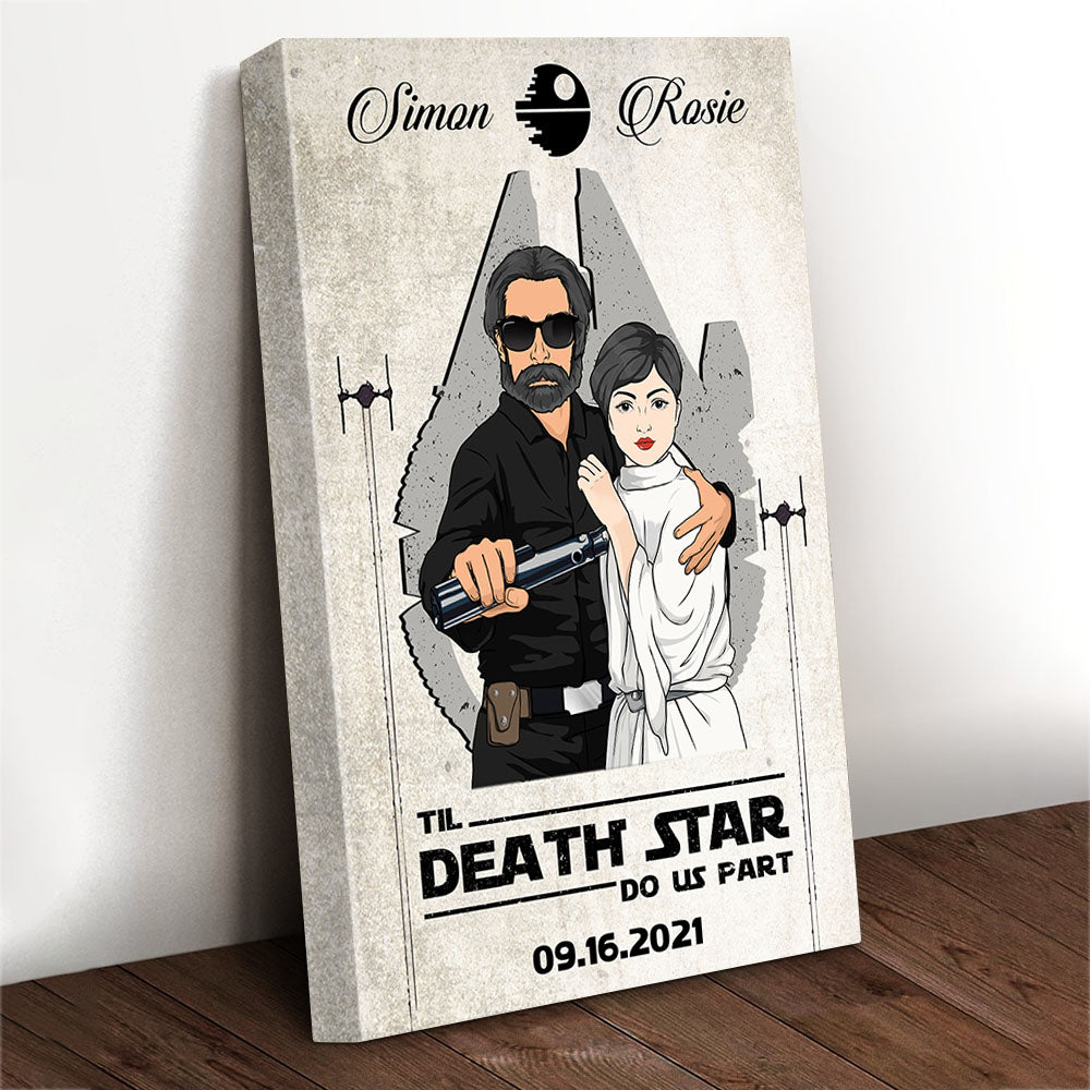 Til Death Star Do Us Part Personalized Poster Canvas Valentine Day Gift For Couple