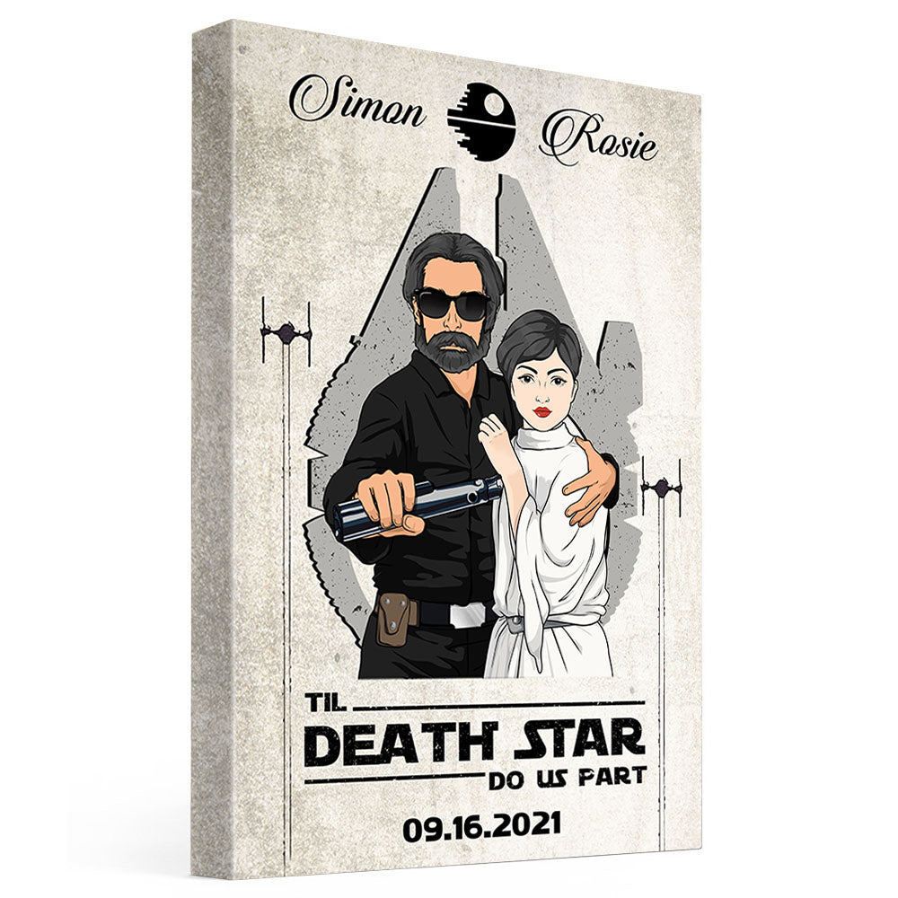 Til Death Star Do Us Part Personalized Poster Canvas Valentine Day Gift For Couple