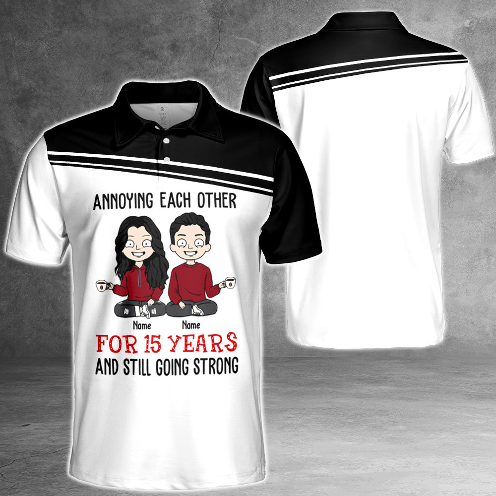 Annoying Each Other For Years And Still Going Strong Personalized All Over Print Shirts Birthday, Anniversary & Valentine Gift For Couple, Husband, Wife, Lover
