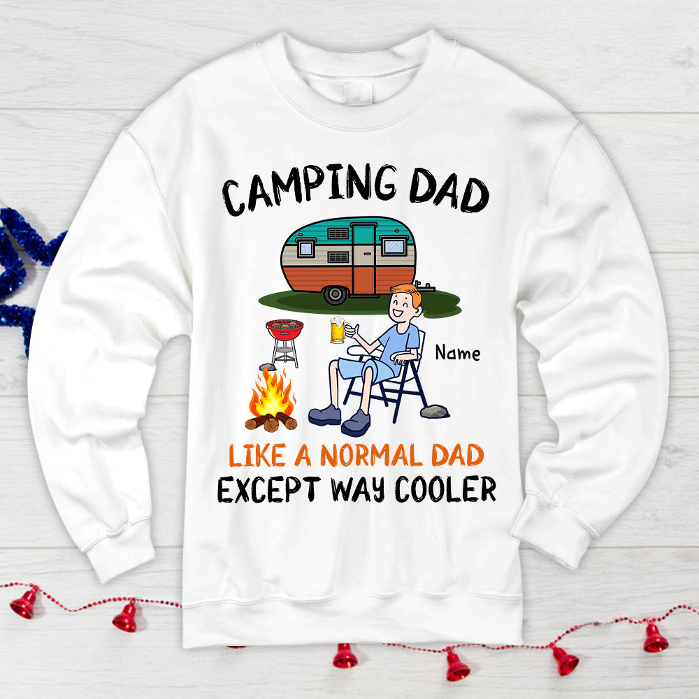 Camping Dad Like A Normal Dad Except Way Cooler Personalized Shirts