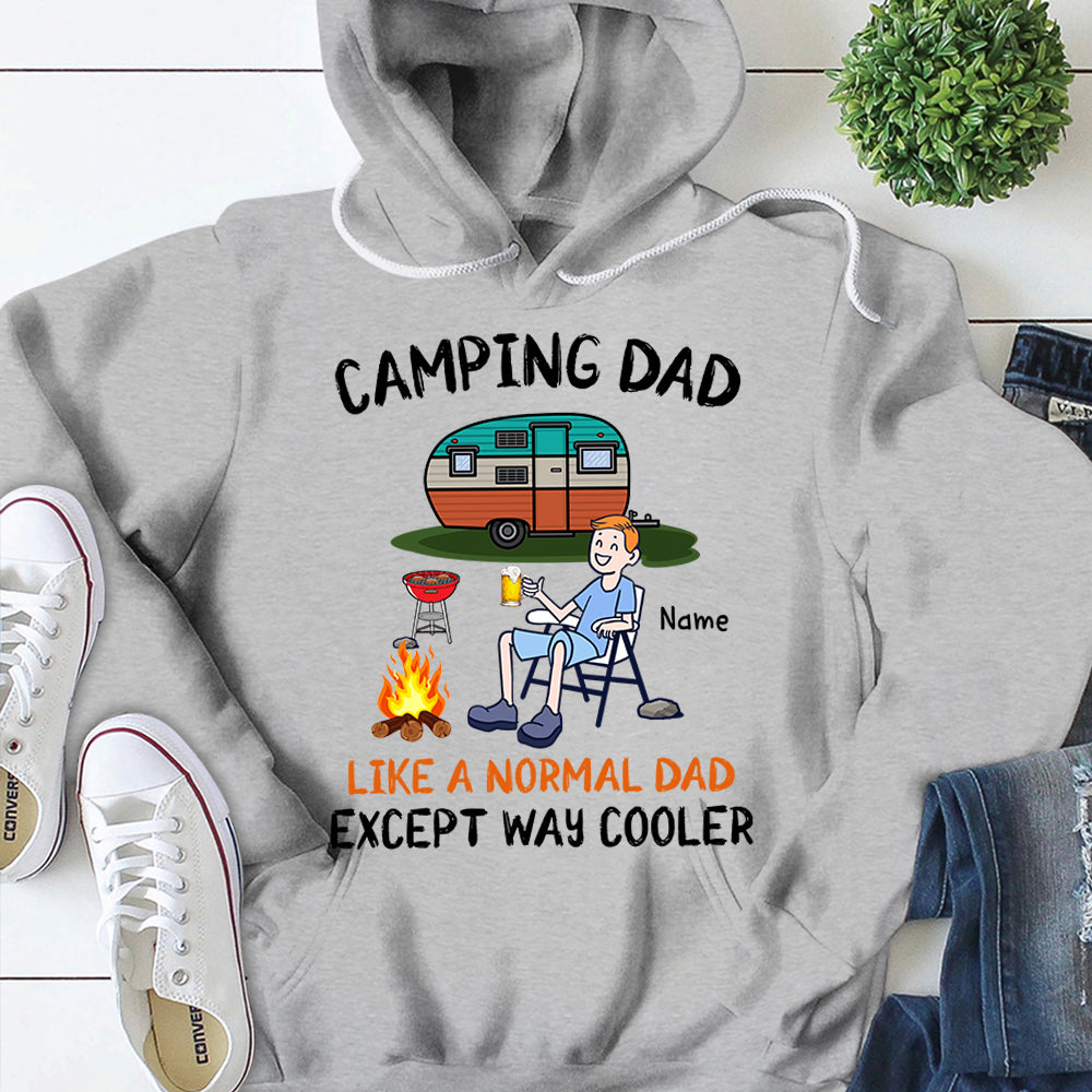 Camping Dad Like A Normal Dad Except Way Cooler Personalized Shirts
