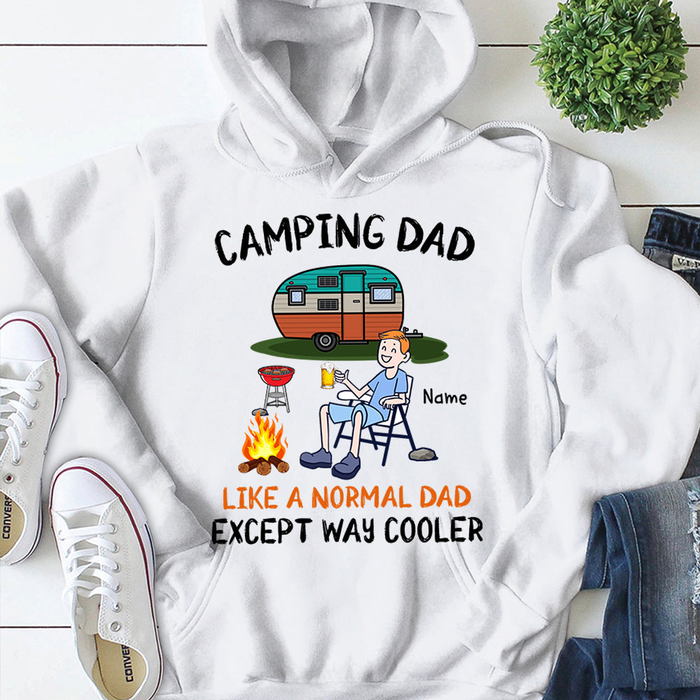 Camping Dad Like A Normal Dad Except Way Cooler Personalized Shirts