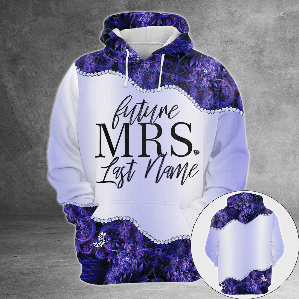 Future Mrs. Last Name Boyfriend Ver2 Personalized All Over Print Veri Peri Color Shirt Last Name Boyfriend All Over Print Shirt