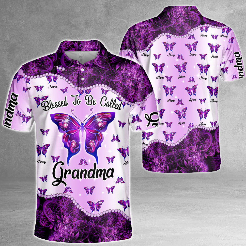 Personalized I Love Being Grandma Butterfly Grandkid's Name All Over Print Shirts For Grandma Nana Gigi
