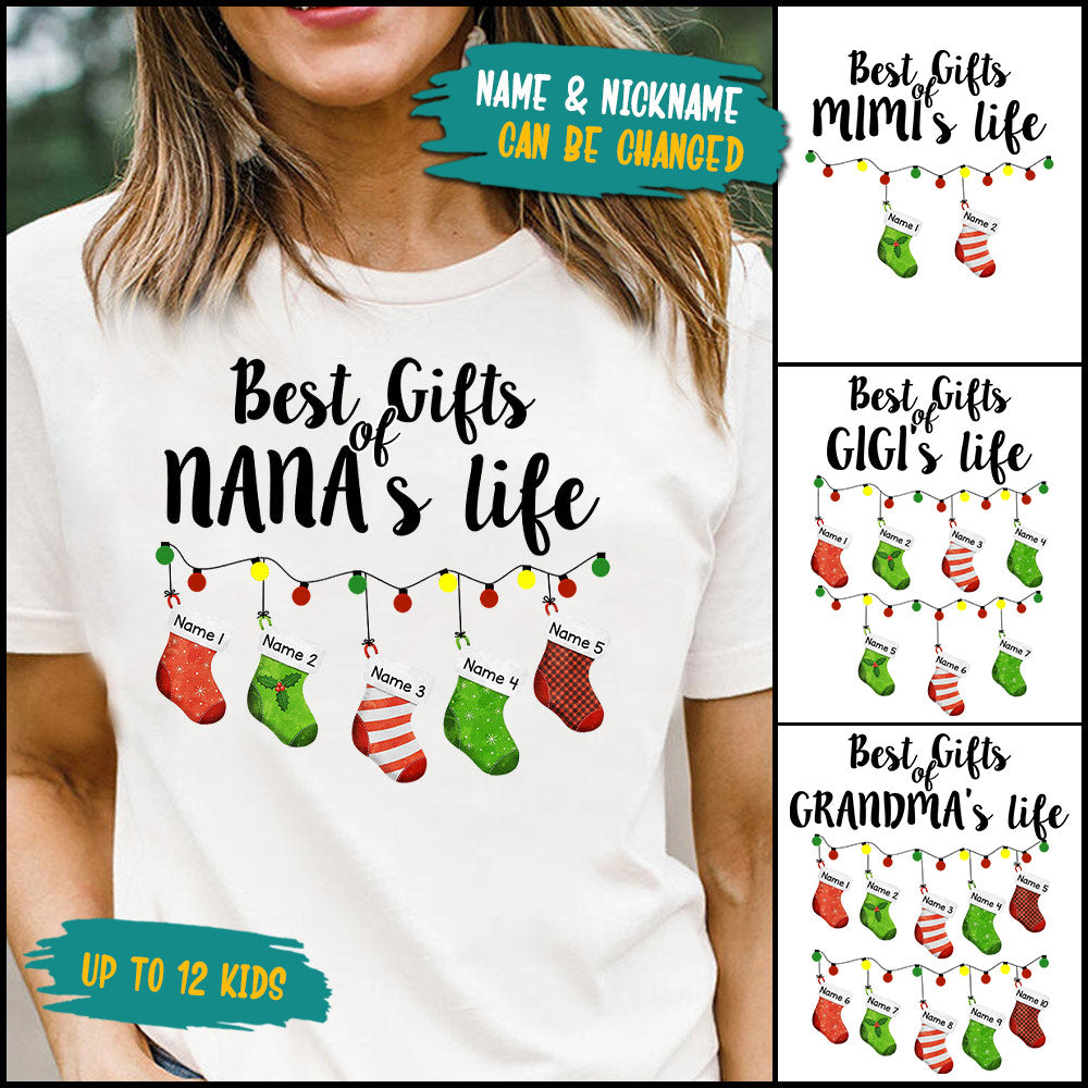 Best Gifts Of Nana's Life Personalized Shirt Nickname And Grandkid's Names Can Be Changed